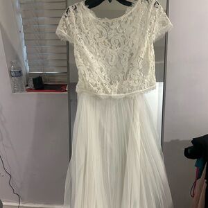 Adrianna Papell White Elegant Dress